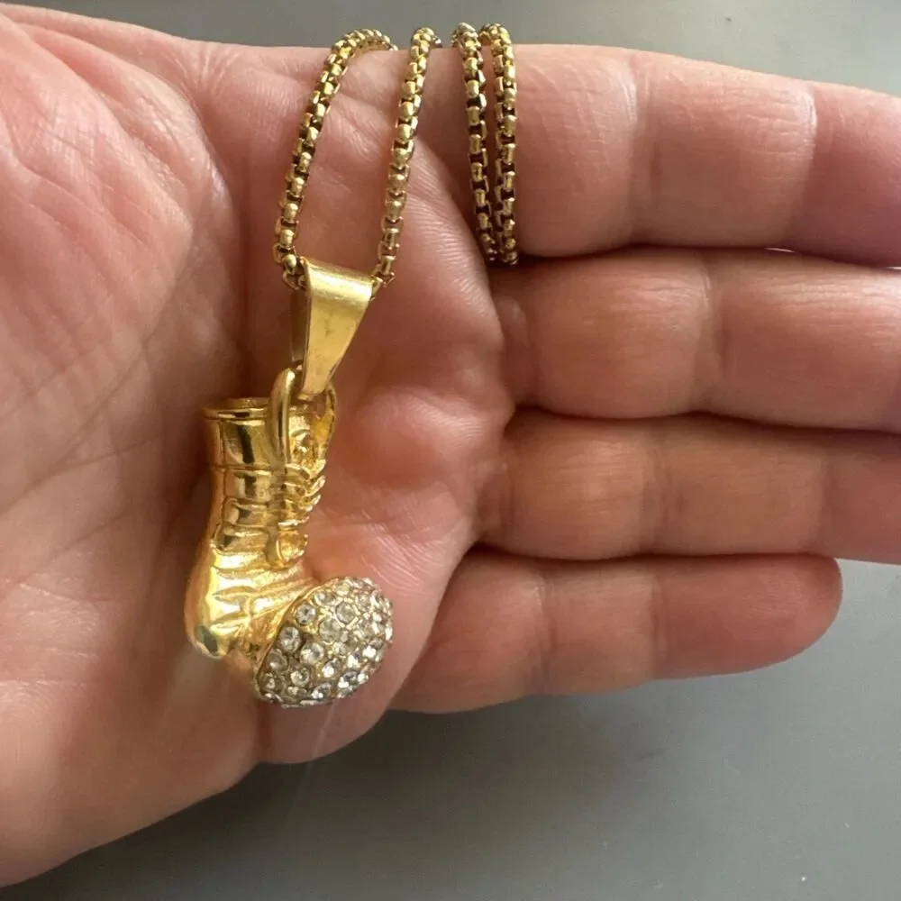 Silver Spark Jewels boxing glovee
